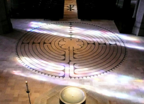 The Stone Labyrinth at Grace Cathedral, San Francisco